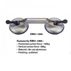 Krisbow KW0101696 Suction Lifter 2cup 118mm 100kg