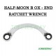 Jonnesway W9411921 Half Moon End Ratchet Wrench