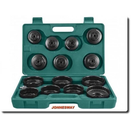 Jonnesway AI050004 Steel Oil Filter Wrench Kit 15 pcs