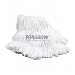 Krisbow 10041163 Looped End Wax Mop Head White