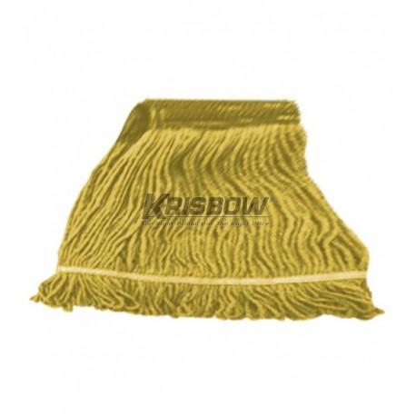 Krisbow 10037767 Looped End Mop Head Yellow