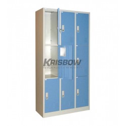 Krisbow KW1700202 Locker 9 Doors Blue 