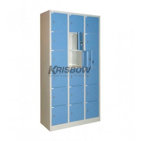 Krisbow KW1700204 Locker 18 Doors Blue