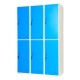 Krisbow 10091458 Locker 6 Doors Multi Coloumn Blue 