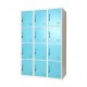 Krisbow 10091460 Locker 12 Doors Multi Coloum Light Green 