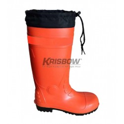 Krisbow 10095005 Safety Boots(L/41-42)Orange W/Beam Port  