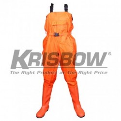 Krisbow 10120105 Chest Waders Orange XL (43-44)