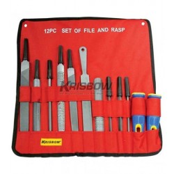 Krisbow KW0300226  File & Rasp (12Pcs/Set) 