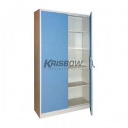 Krisbow File Cabinet 4 Shelv Swing Blue 180x90x39CM 
