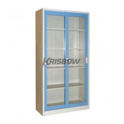 Krisbow KW1700198 Lemari File (File Cabinet) Biru Sliding 180x90x39CM 