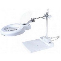 Krisbow KW0600812 Led-BEC Magnifier Lamp Round With Base Fix Clamp