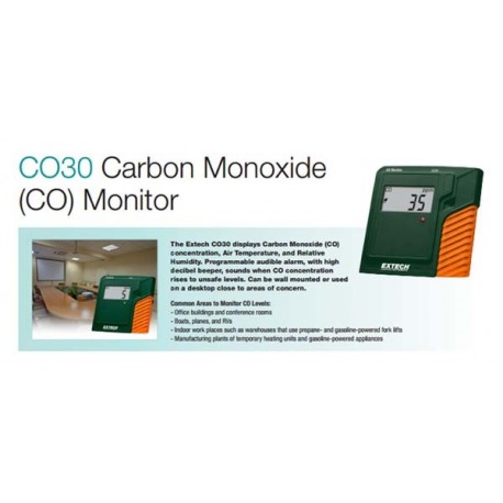 Extech CO30 CO (Carbon Monoxide) Monitor