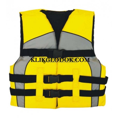 Krisbow KW1000379 Life Vest Youth Grey-Yellow