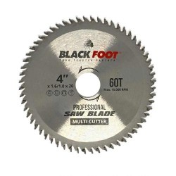 Blackfoot 4inch x 1.0/1.6 x 60T Mata Potong Kayu dan Aluminium