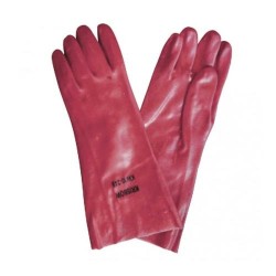 Krisbow Work Glove PVC Red 