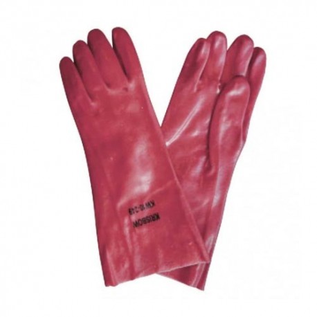 Krisbow Work Glove PVC Red 