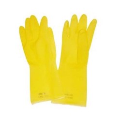 Krisbow KW1000250 Glove Latex Yellow (M) 