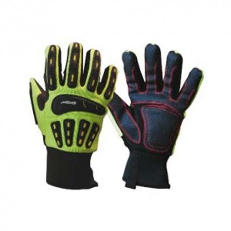 Krisbow KW1000844 Impact Gloves Light Green (XL)