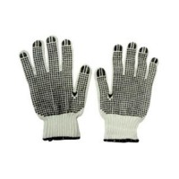 Krisbow KW1000401 Glove Cotton PVC Dots White 