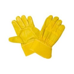 Krisbow KW1000241 Work Gloves 10in Golden & Yellow Leather 