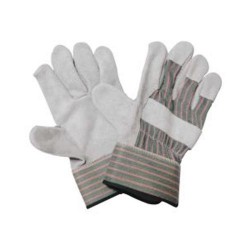 Krisbow KW1000244 Work Glove Grey & Blue Leather 