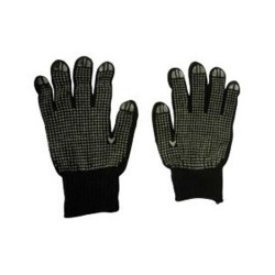 Krisbow KW1000396 Glove Cotton PVC DOTS Black