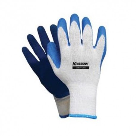 Krisbow 10084240 Glove Cotton Latex General Work (Paa)
