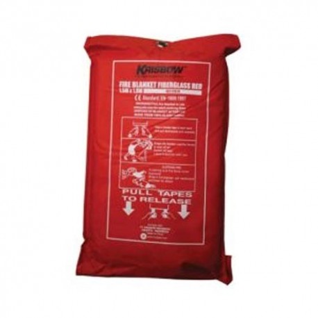 Krisbow 10111974 Fire Blanket Fiberglass 150x180 cm