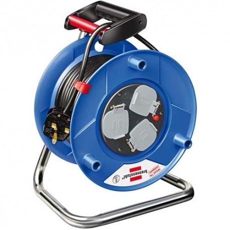 Brennenstuhl 1208063 Garant 3 Way Socket Outlet Reel 50 Meter 