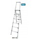 Krisbow KW0101836 Step Ladder W/Hdl 6 Step 1.6m Aluminum