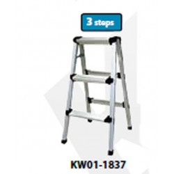 Krisbow KW0101837 Step Ladder W/O Hdl 3 Step 0.8m Aluminum
