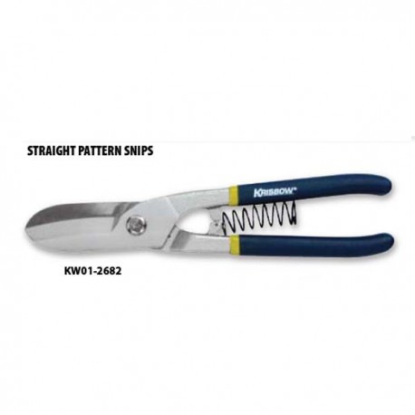 Krisbow KW0102682 Straight Snip 8in English Type