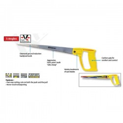 Krisbow KW0102449 Handsaw 14in, 3 Angles