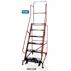 Krisbow KW0102589 Rolling Ladder 1.6mt 6 Step