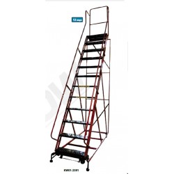 Krisbow KW0102591 Rolling Ladder 3.1mt12 Step
