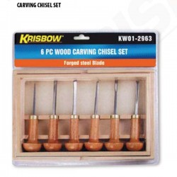 Krisbow KW0102963 Carving Chisel Set (6pcs)