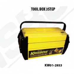 Krisbow KW0102933 Tool Box 3step 454x210x230mm