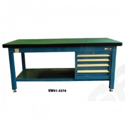 Krisbow KW0103274 Work Table 4 Drawer 1800x750x800mm