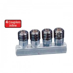 Krisbow KW0800065 Multipass Coupler F 1/4in 4 Couplers