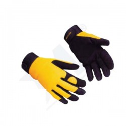 Krisbow KW1000242 Work Glove (M) Black & Yellow