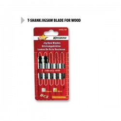Krisbow KW0200767 T-Shank Jigsaw Blade Wood 100mmx10tpi(5)