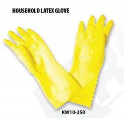 Krisbow KW1000250 Chemical Glove M Yellow Latex