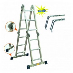 Krisbow KW0103866 Multipurpose Ladder 4.42m Aluminum
