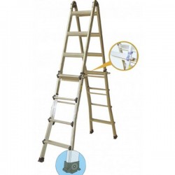 Krisbow KW0103864 Multipurpose Ladder 3.90m Aluminum