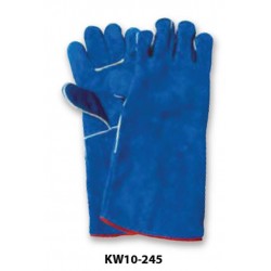 Krisbow KW1000245 Welding Glove 16in Blue Leather