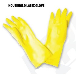 Krisbow KW1000251 Chemical Glove L Yellow Latex