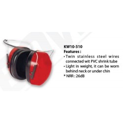Krisbow KW1000310 Earmuff Neckband Red