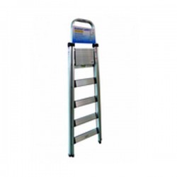 Krisbow KW0103842 Step Ladder Slim 5 Step Aluminium