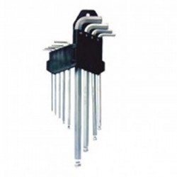 Krisbow KW0101639 Ballpoint Hex Key (S) 1/16-3/8in (9pcs)