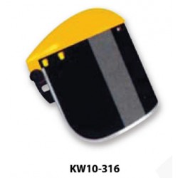 Krisbow KW1000316 Headgear Faceshield Dark Green